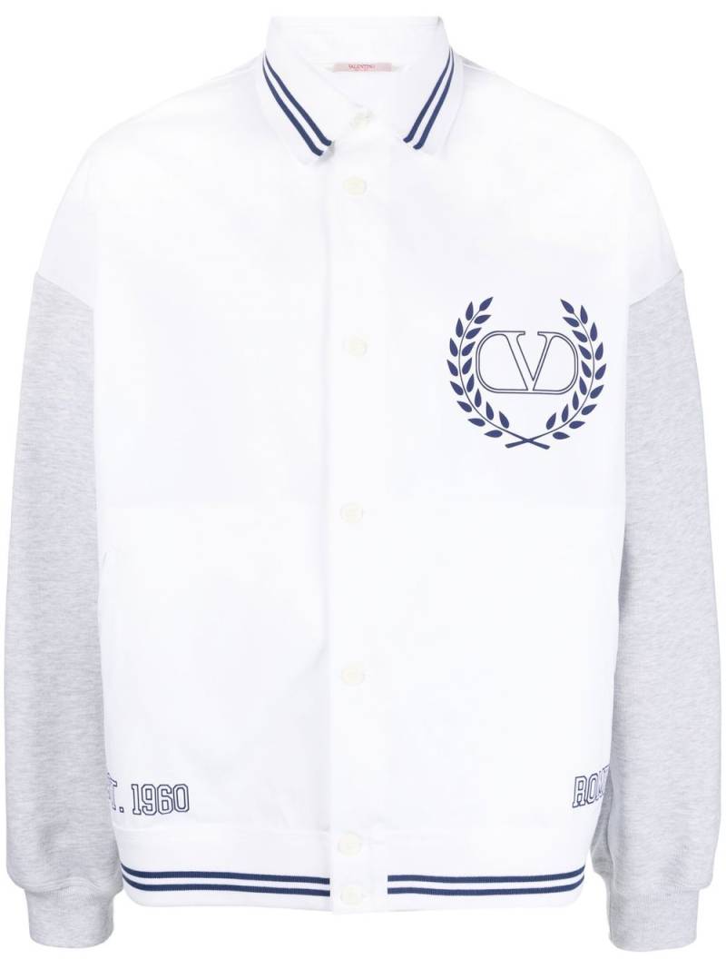 Valentino Garavani VLogo bomber jacket - White von Valentino Garavani