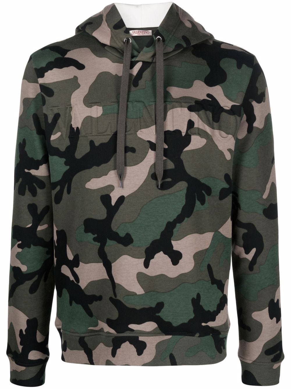 Valentino Garavani camouflage-print logo hoodie - Green von Valentino Garavani
