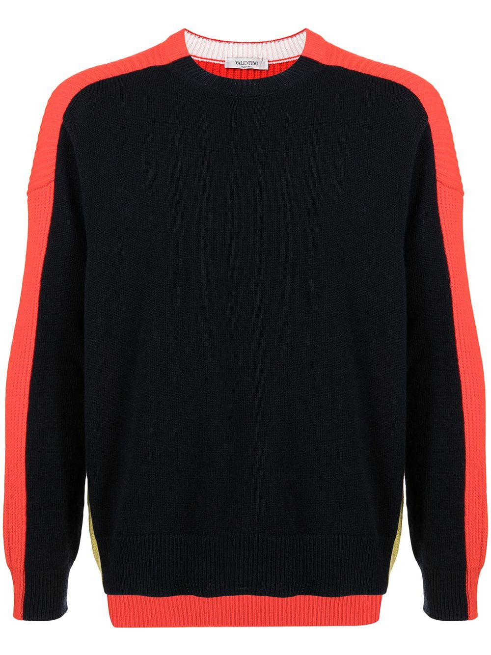 Valentino Garavani colour-block virgin wool jumper - Red von Valentino Garavani