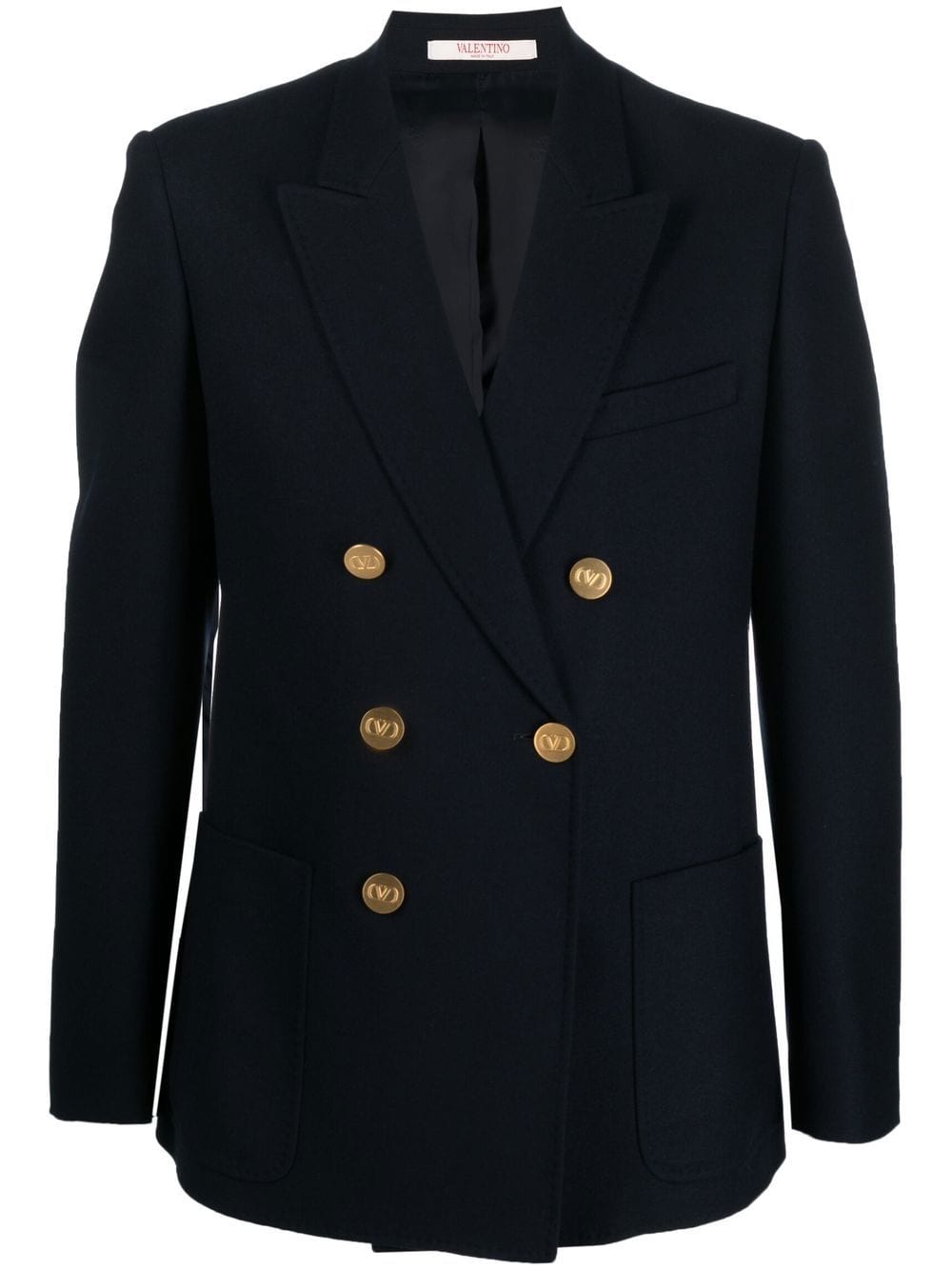 Valentino Garavani double-breasted wool blazer - Blue von Valentino Garavani