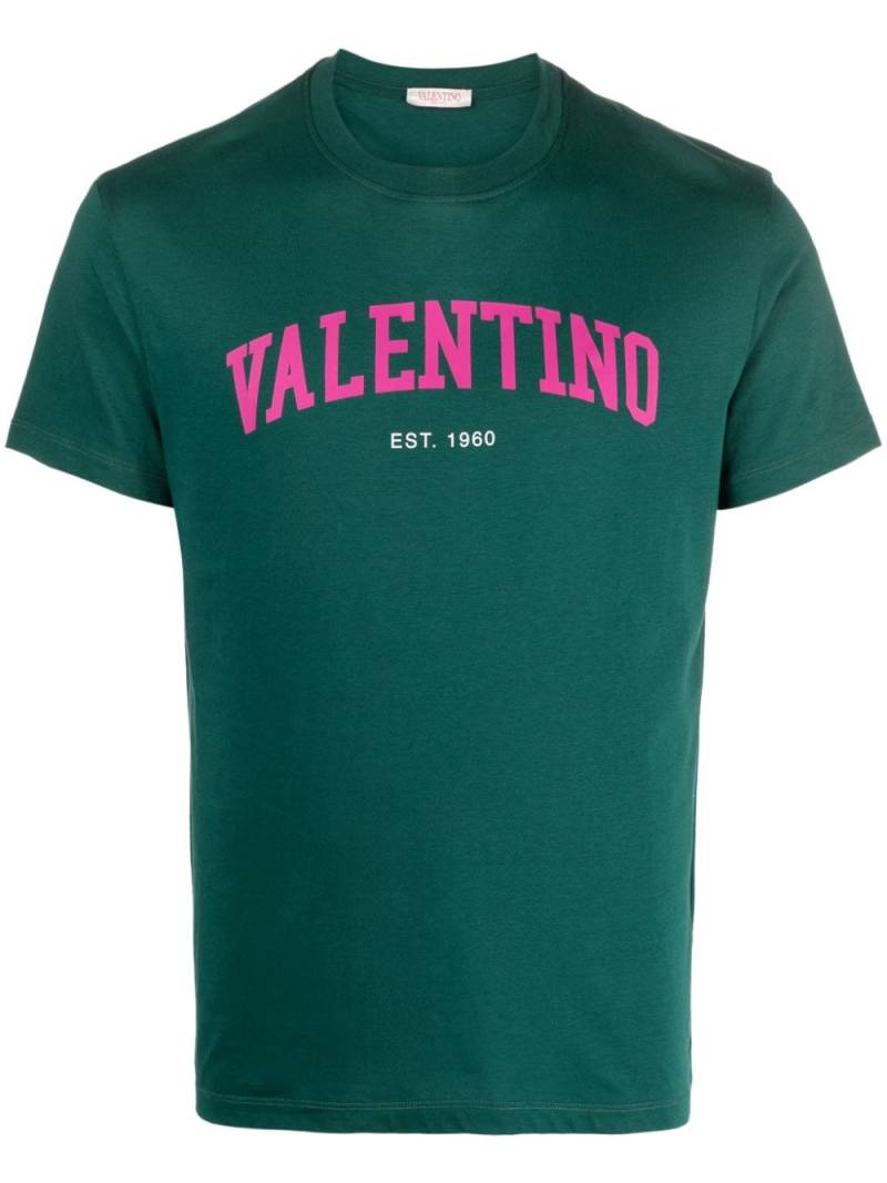 Valentino Garavani logo-print cotton T-shirt - Green von Valentino Garavani