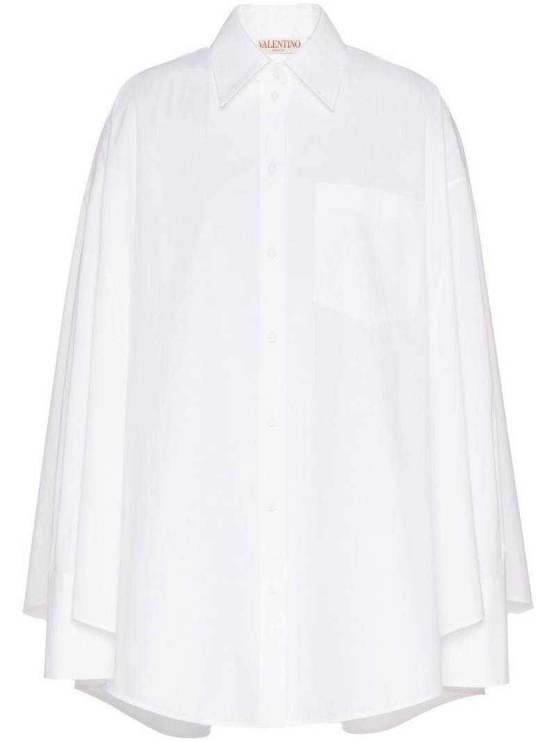 Valentino Garavani oversized cotton shirt - White von Valentino Garavani