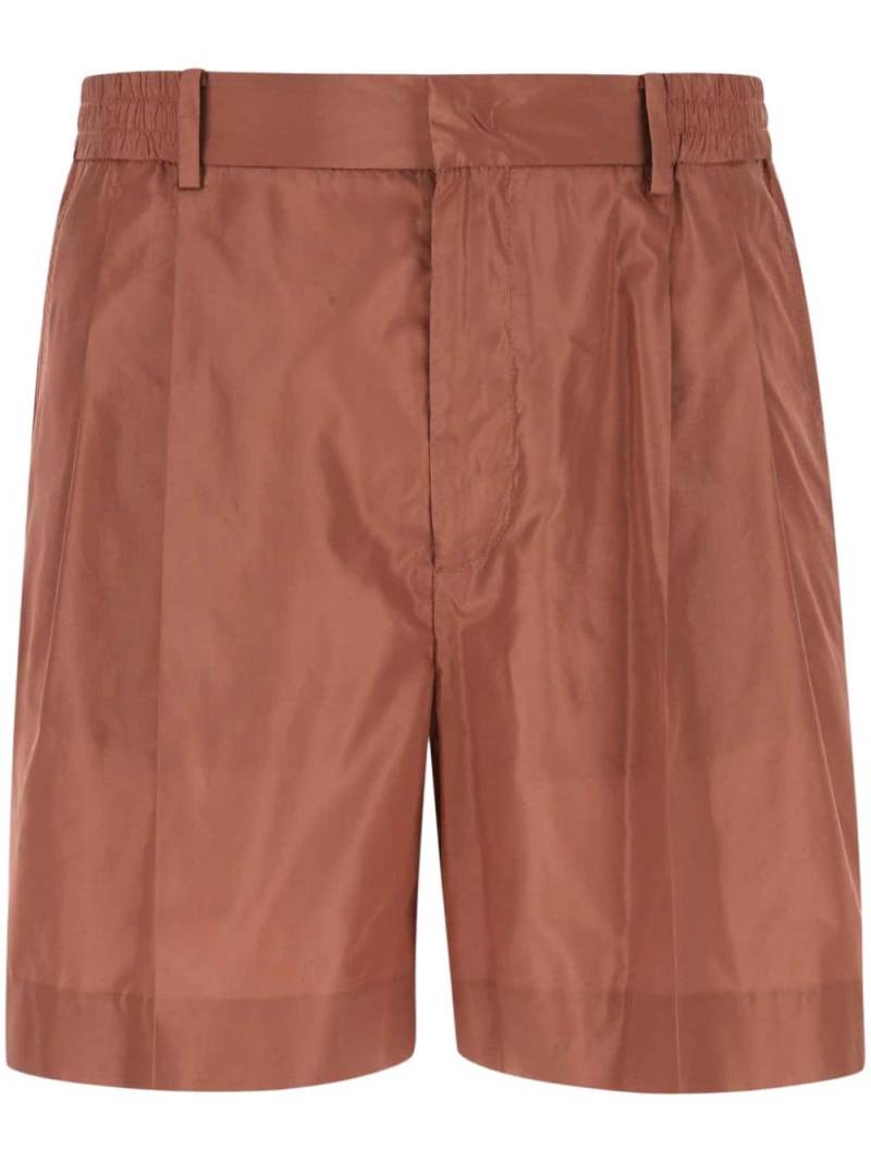 Valentino Garavani pressed-crease tailored shorts - Brown von Valentino Garavani