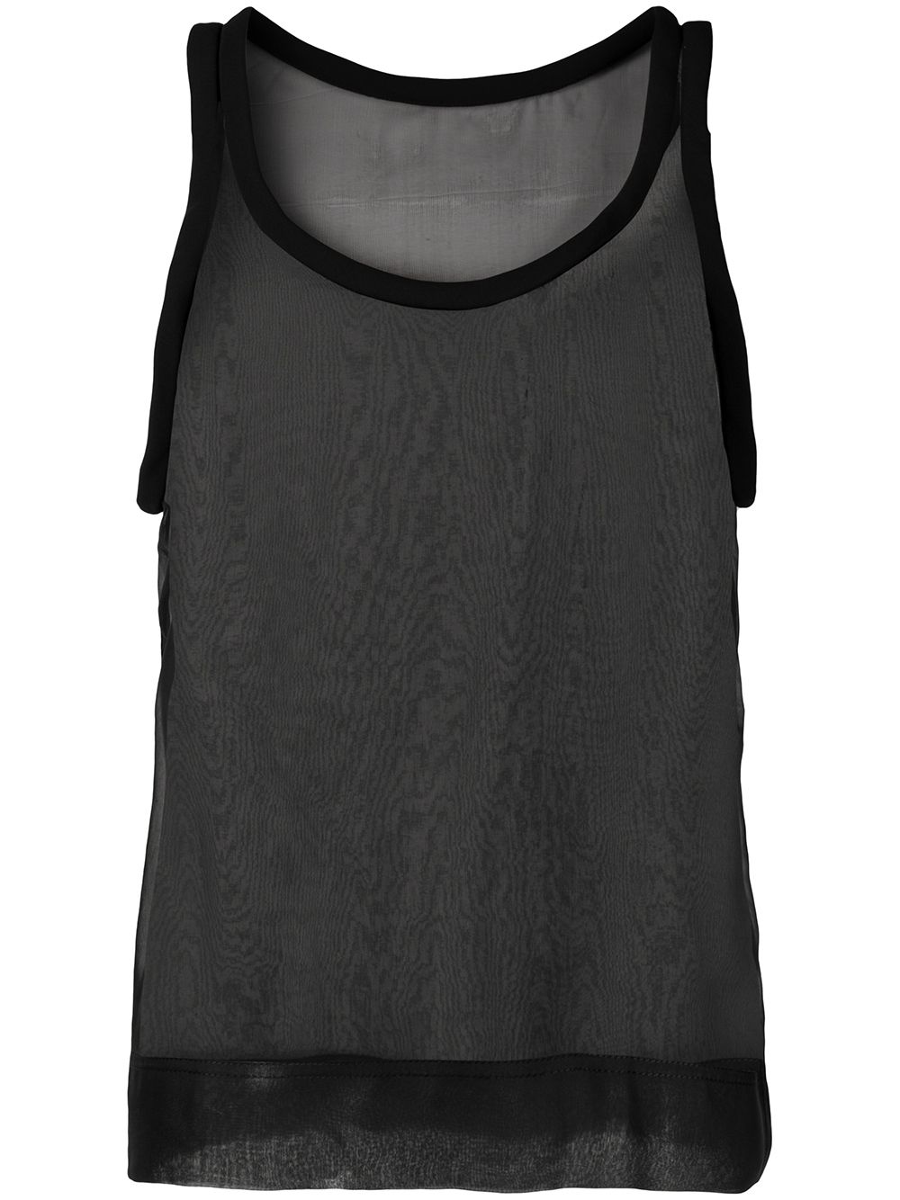 Valentino Garavani silk tank top - Black von Valentino Garavani