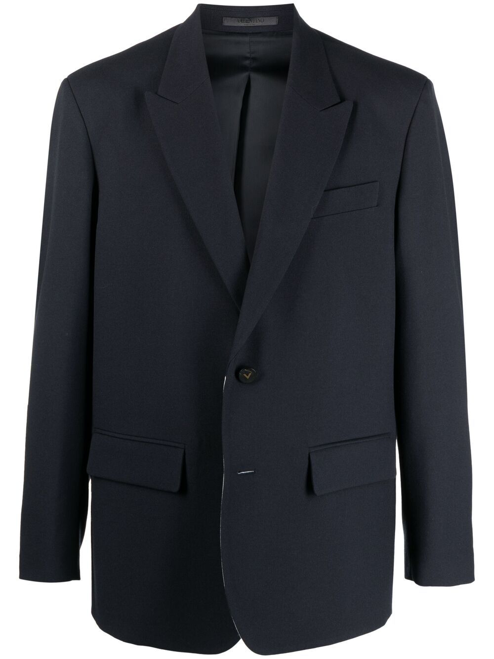 Valentino Garavani single-breasted blazer jacket - Blue von Valentino Garavani