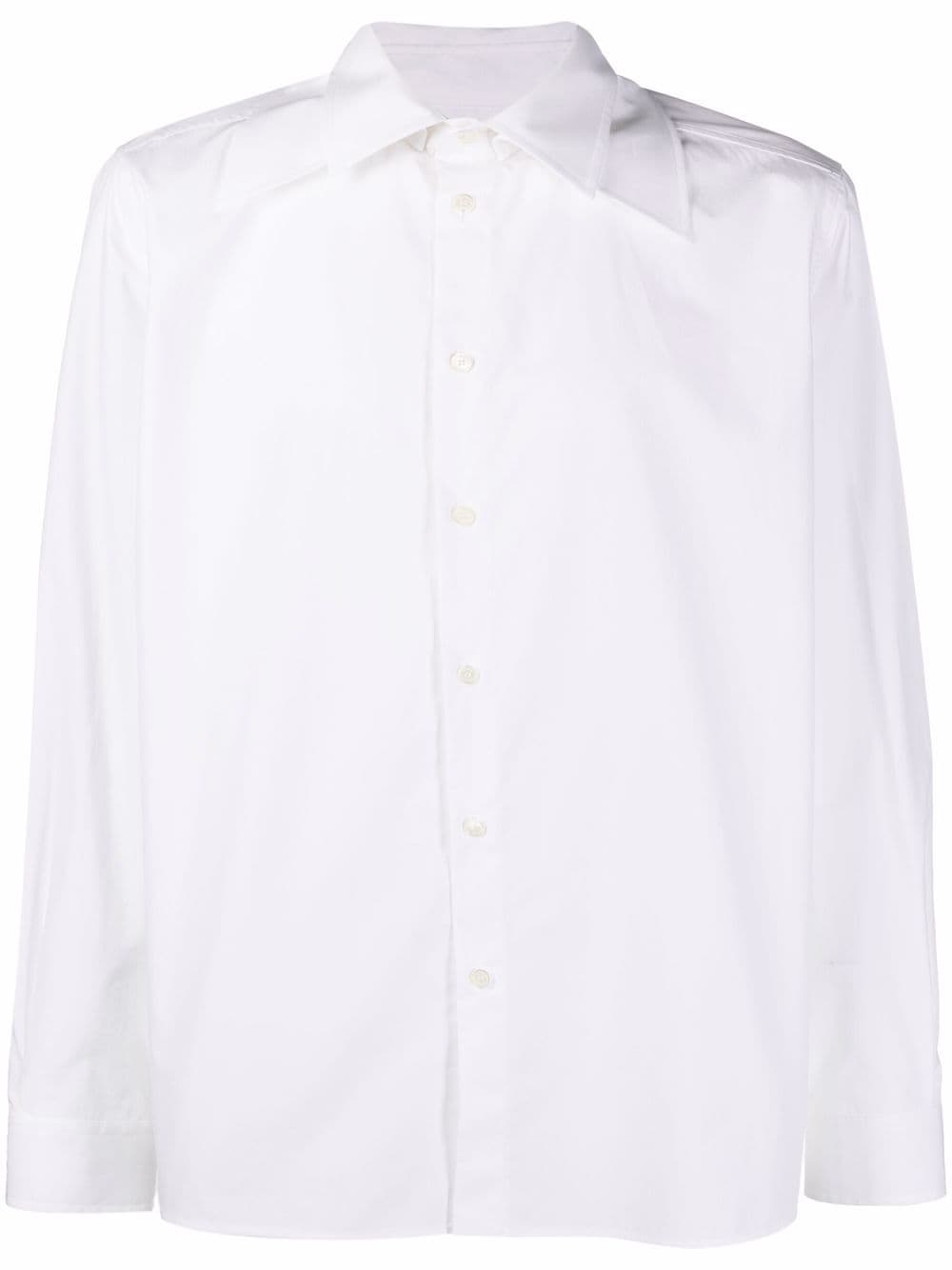 Valentino Garavani spread-collar cotton-poplin shirt - White von Valentino Garavani
