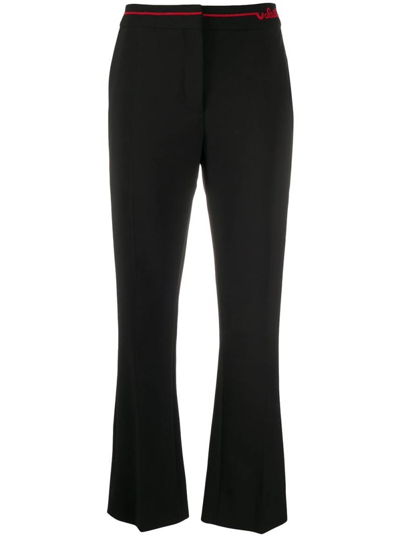 Valentino Garavani embroidered logo tailored trousers - Black von Valentino Garavani