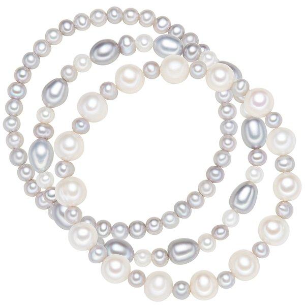 Perlen-armband Damen Flieder 19cm von Valero Pearls