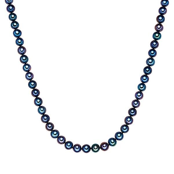 Perlen-kette Damen Blau 43cm von Valero Pearls