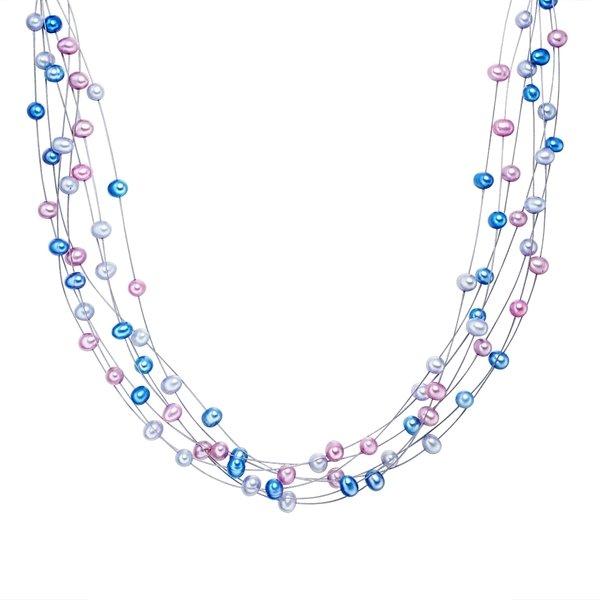 Perlen-kette Damen Multicolor 48cm von Valero Pearls