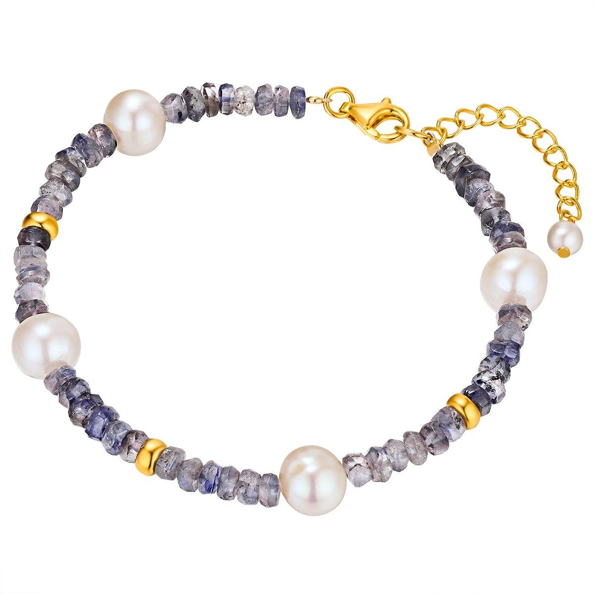 Perlen-armband Damen Gold 17cm von Valero Pearls