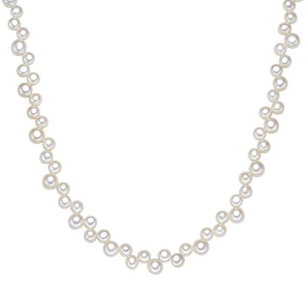 Perlen-kette Damen Weiss 42cm von Valero Pearls