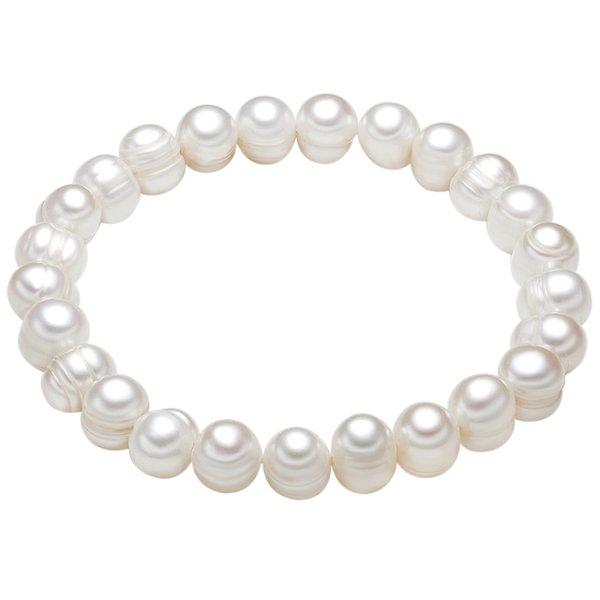Perlen-armband Damen Weiss 19cm von Valero Pearls
