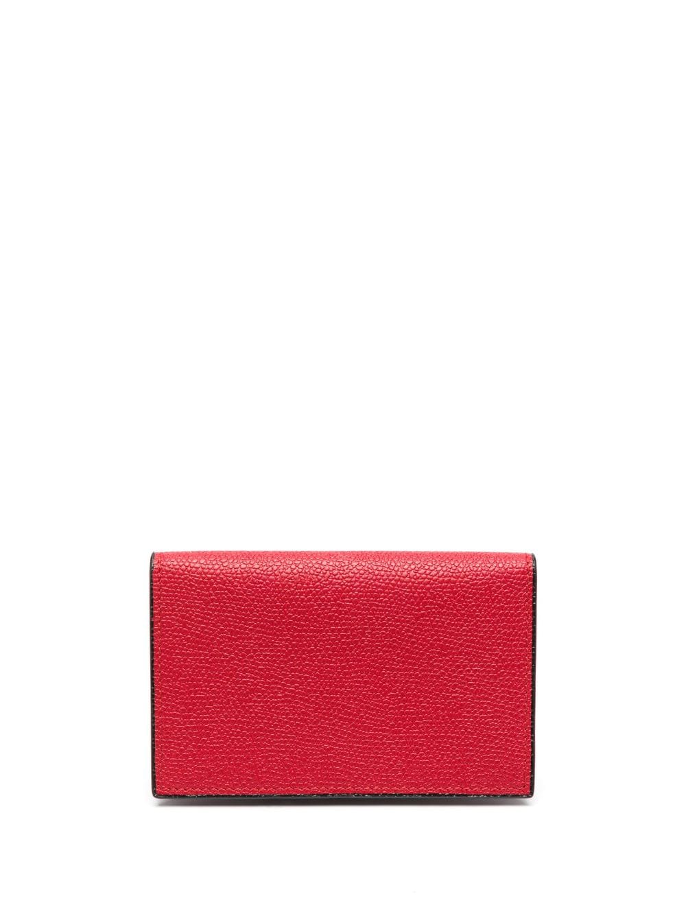 Valextra Onda leather cardholder - Red von Valextra