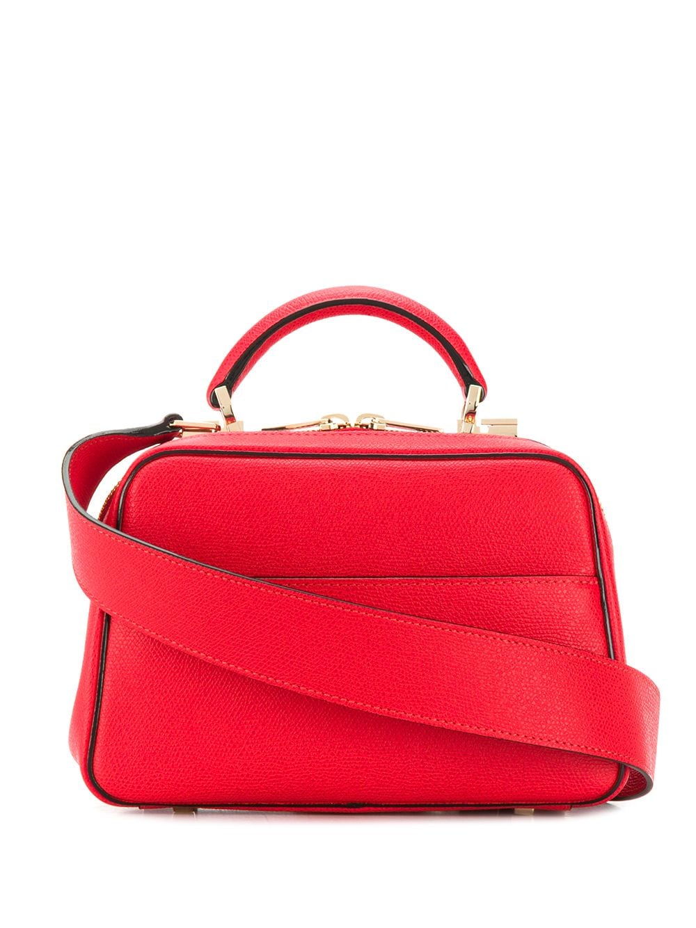 Valextra Serie S top handle mini tote bag - Red von Valextra