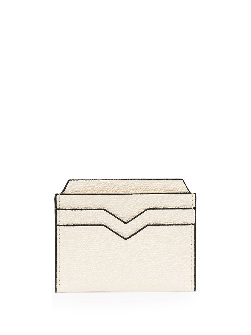 Valextra leather card holder - White von Valextra