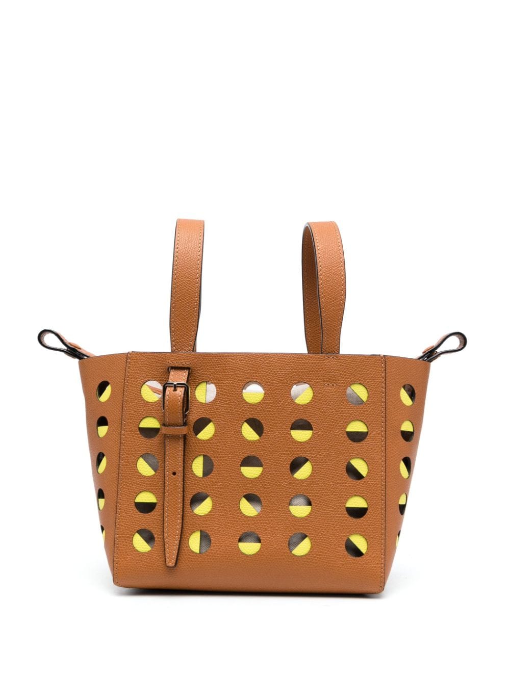 Valextra mini Lunar bucket bag - Brown von Valextra