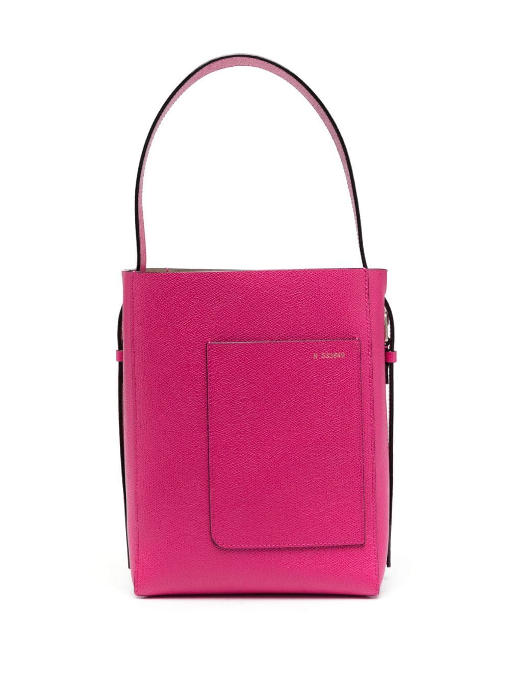 Valextra mini leather bucket bag - Pink von Valextra