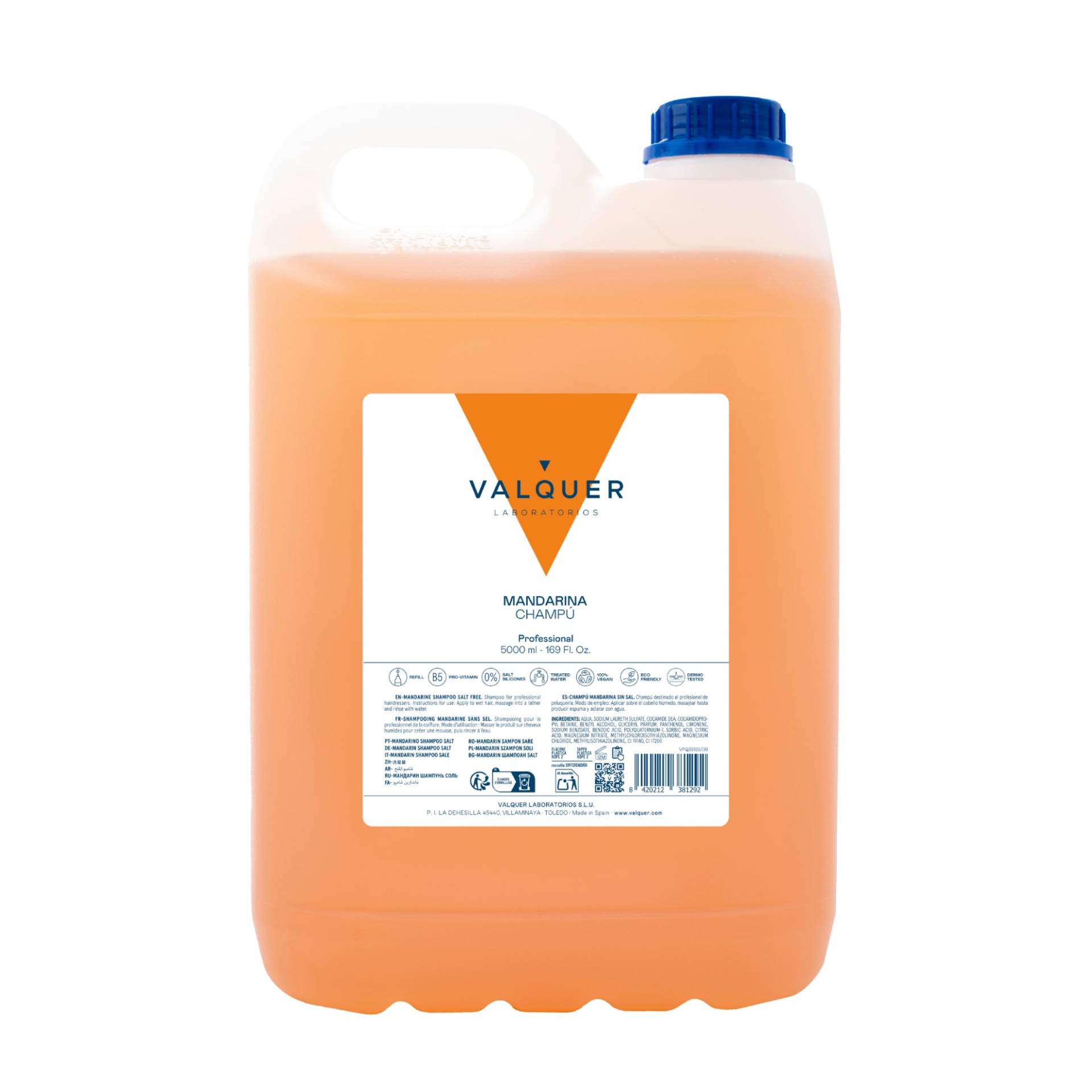 Valquer Shampoo Mandarin 5000ml Valquer Shampoo Mandarin 5000ml von Valquer