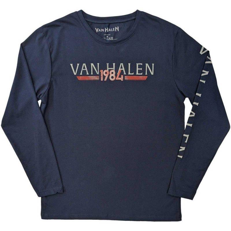 84 Tour Tshirt Langärmlig Damen Marine XL von Van Halen