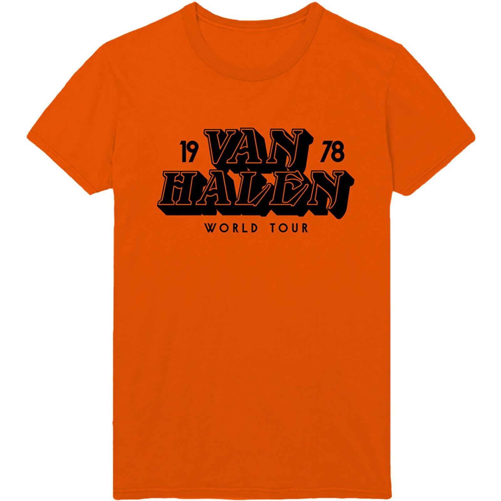 World Tour '78 Tshirt Damen Orange M von Van Halen