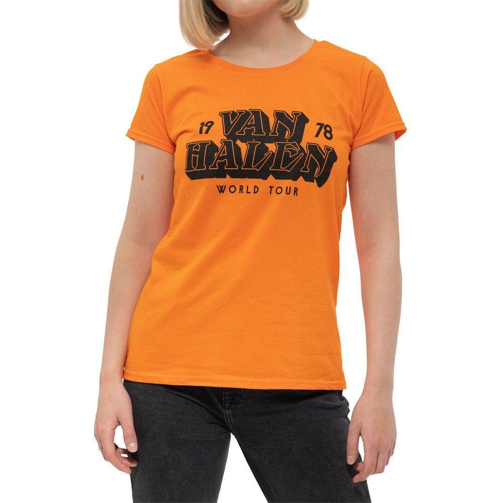 World Tour '78 Tshirt Damen Orange XS von Van Halen