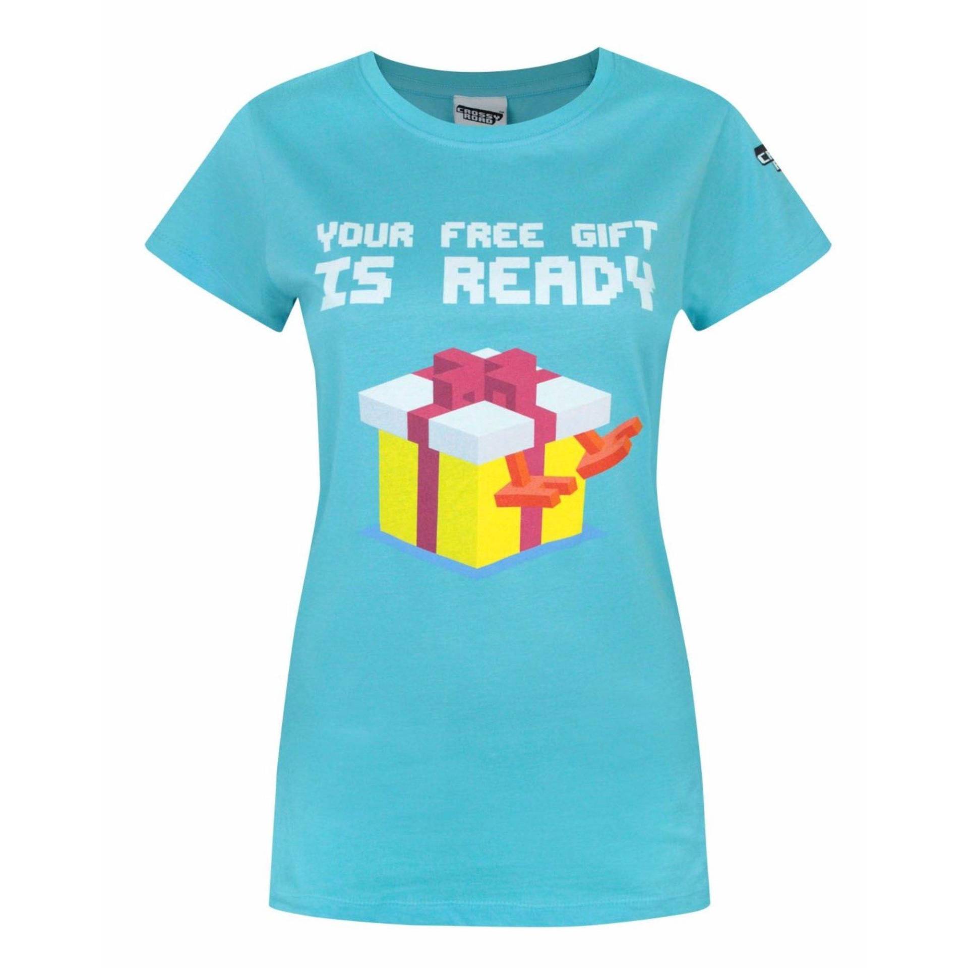 Crossy Road Free Gift Design Tshirt Damen Blau L von Vanilla Underground