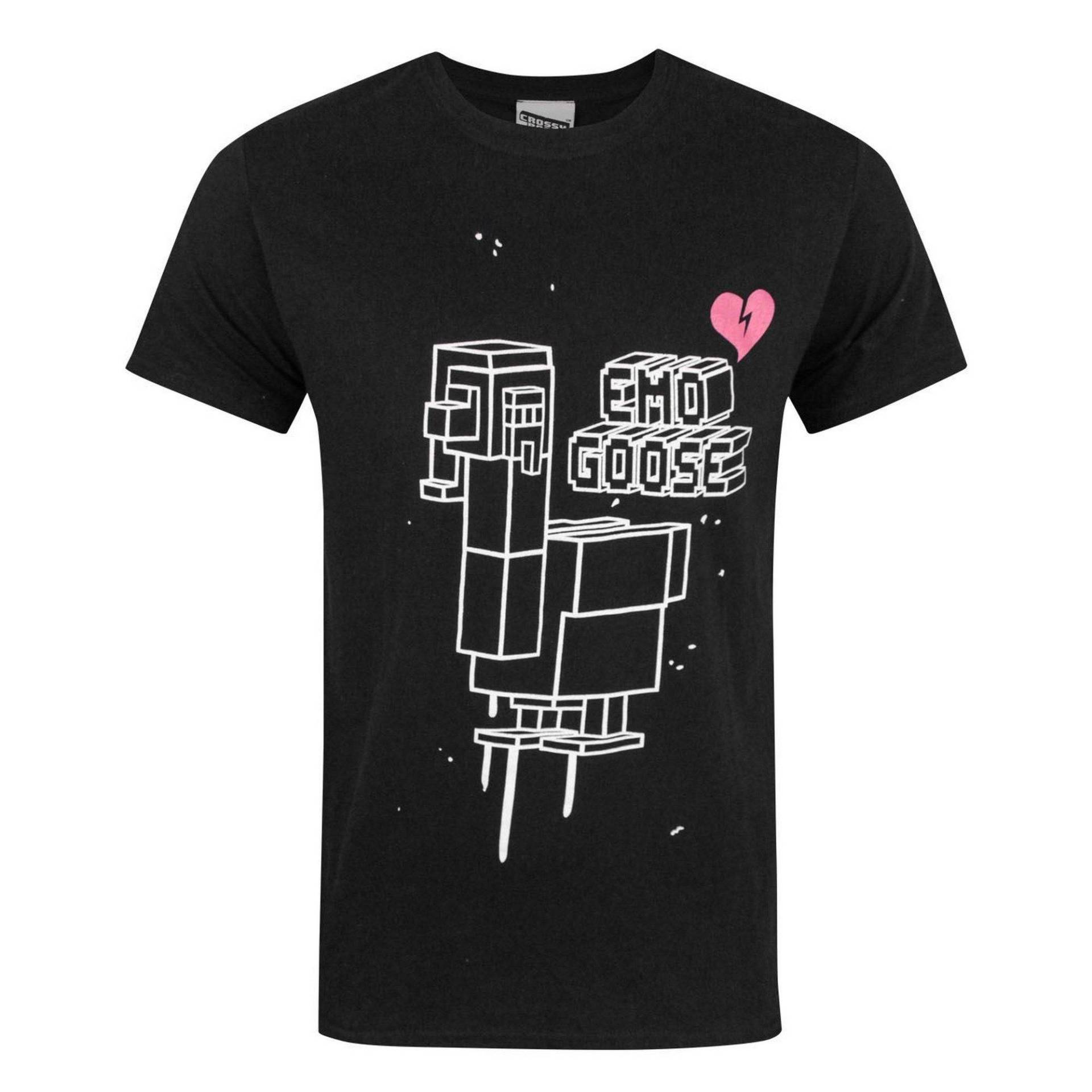 Crossy Road Offizielles Emo Goose Tshirt Herren Schwarz L von Vanilla Underground