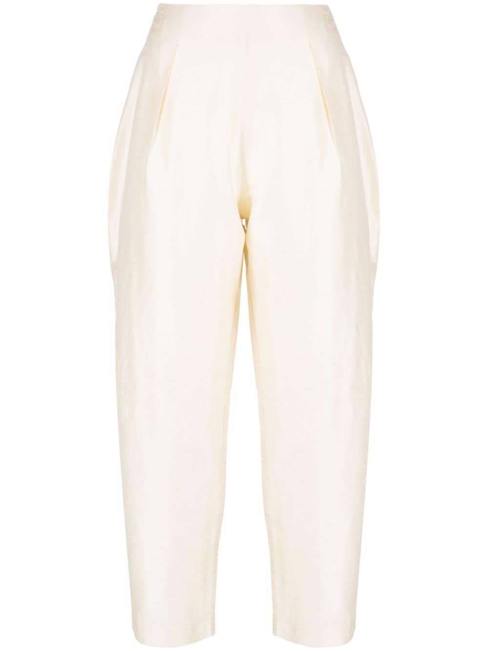 Vanina L'eternel high-waisted cropped trousers - White von Vanina