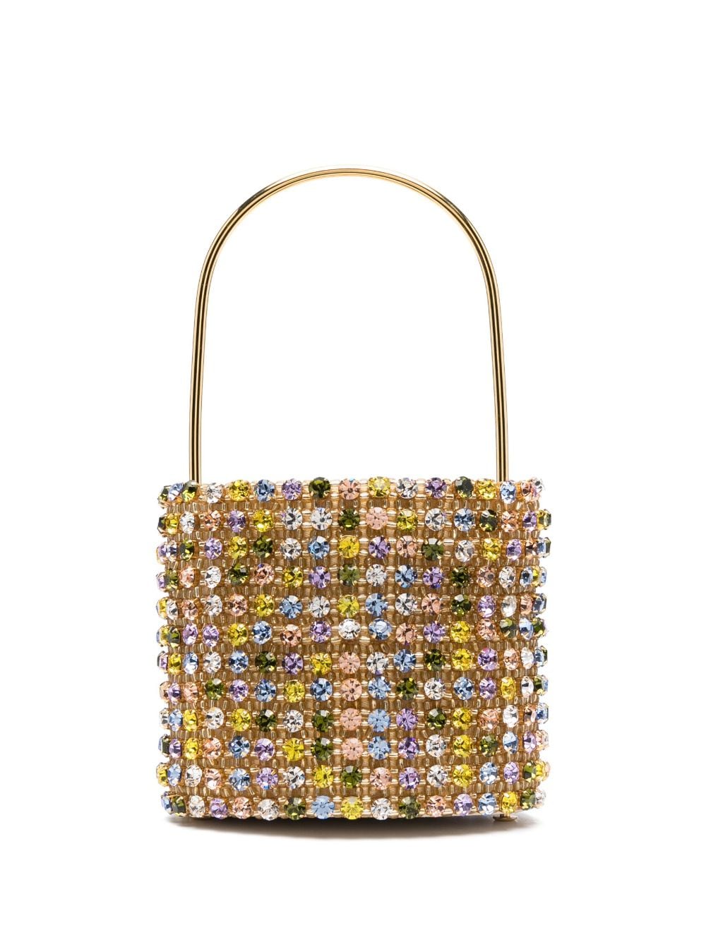 Vanina Les Nuances crystal-embellished bucket bag - Gold von Vanina