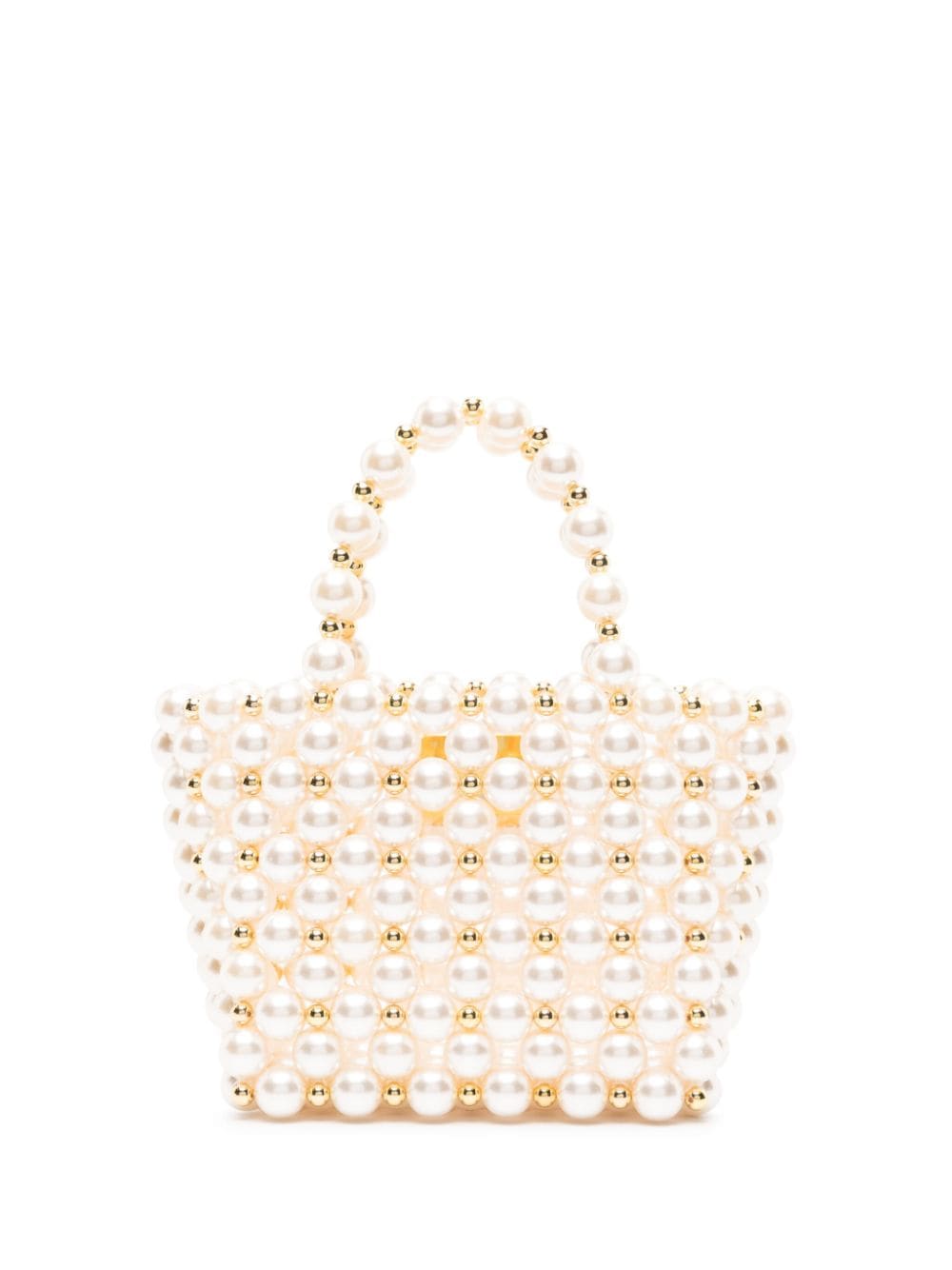 Vanina Reveries pearl-embellished tote bag - White von Vanina