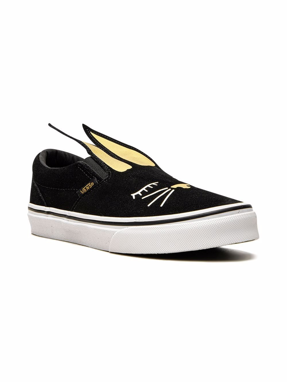 Vans Kids Slip-On rabbit-ear sneakers - Black von Vans Kids