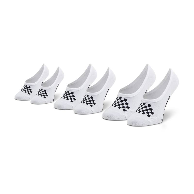 3er-Set Damen Sneakersocken Vans Classic Canoodle VN0A48HDYB21 White/Black von Vans