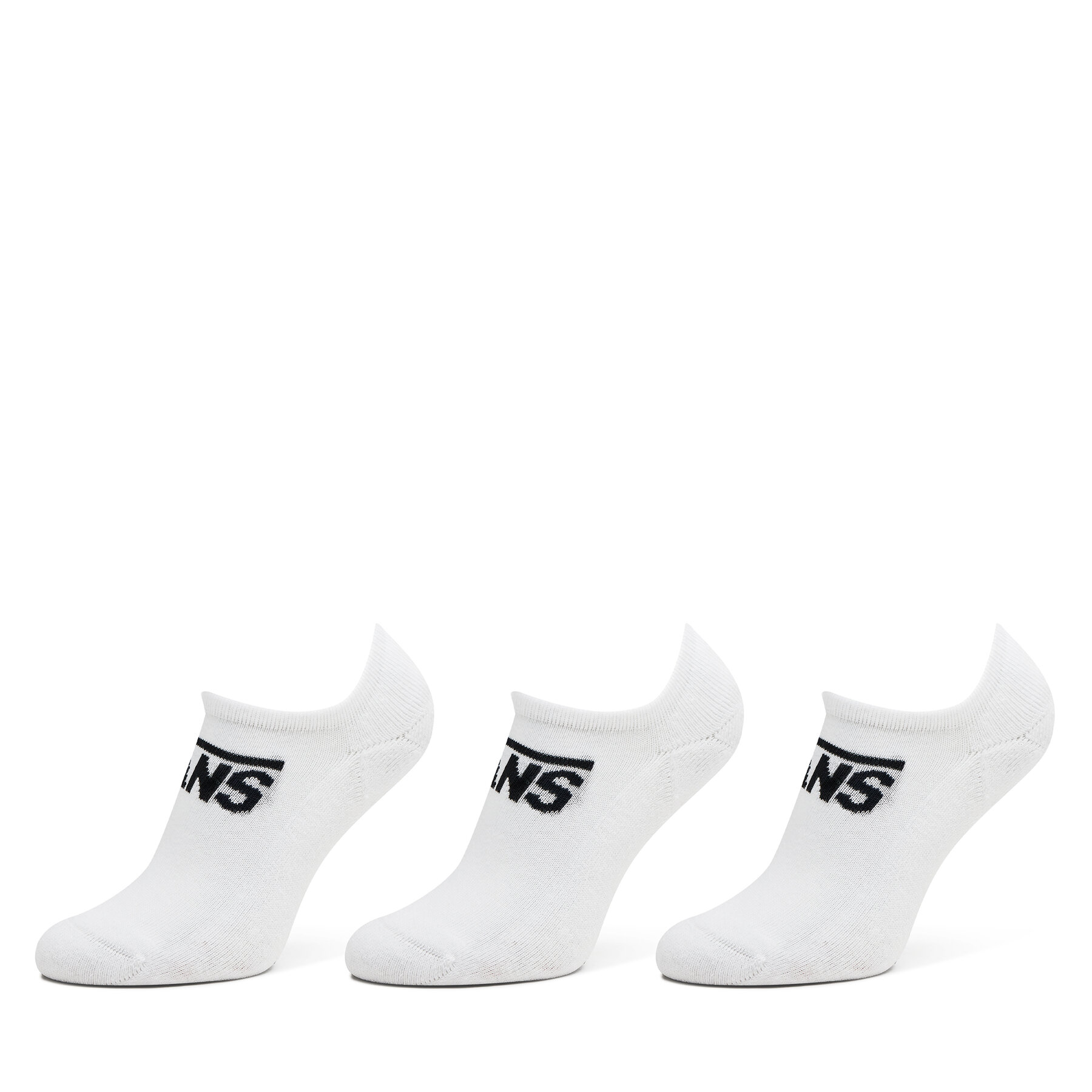 3er-Set Herren Sneakersocken Vans Classic Kick VN000F0ZWHT1 White von Vans