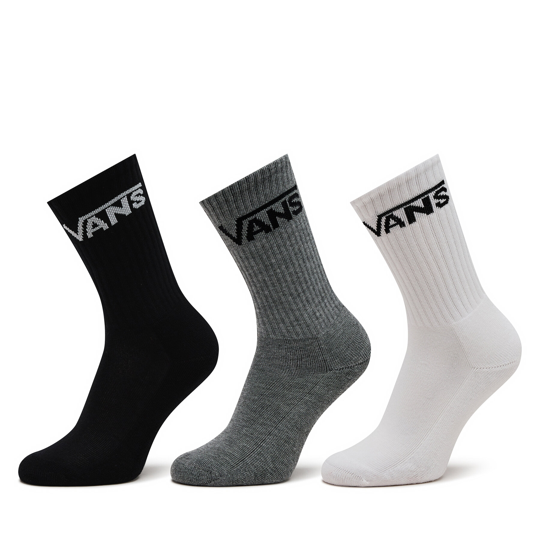 3er-Set hohe Damensocken Vans Classic Crew Boys VN000XNQIZH Black Assort von Vans