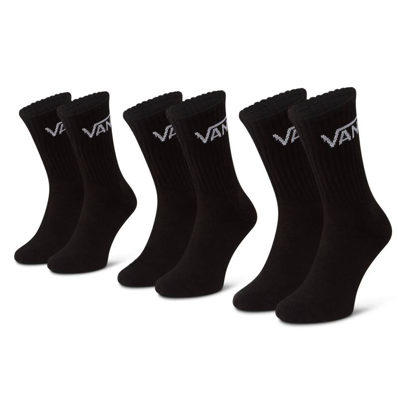 3er-Set hohe Unisex-Socken Vans Mn Classic Crew VN000XRZ Black BLK1 von Vans