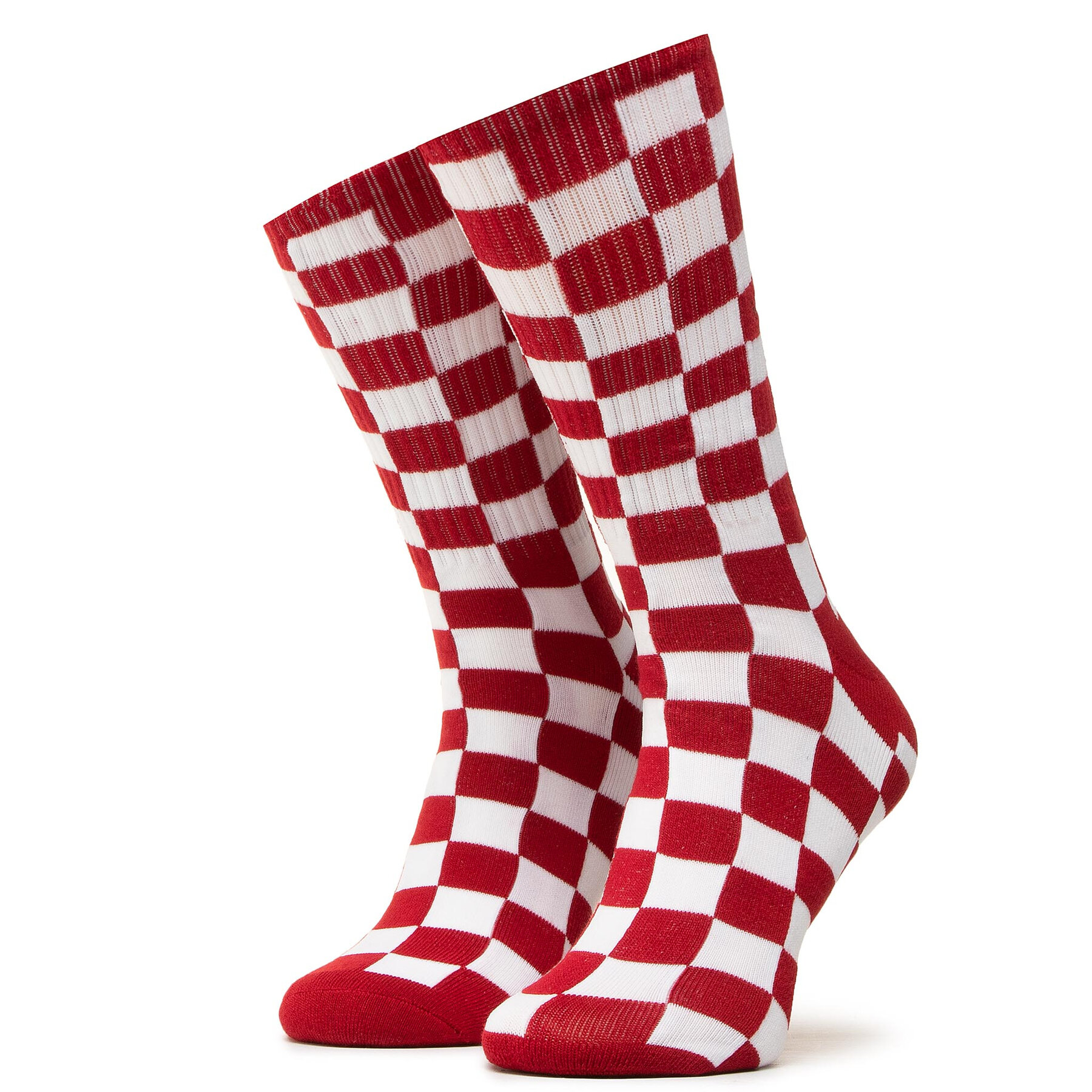 Hohe Damensocken Vans Checkerboard Crew VN0A3H3NRLM1 r.38,5/42 Red/White von Vans