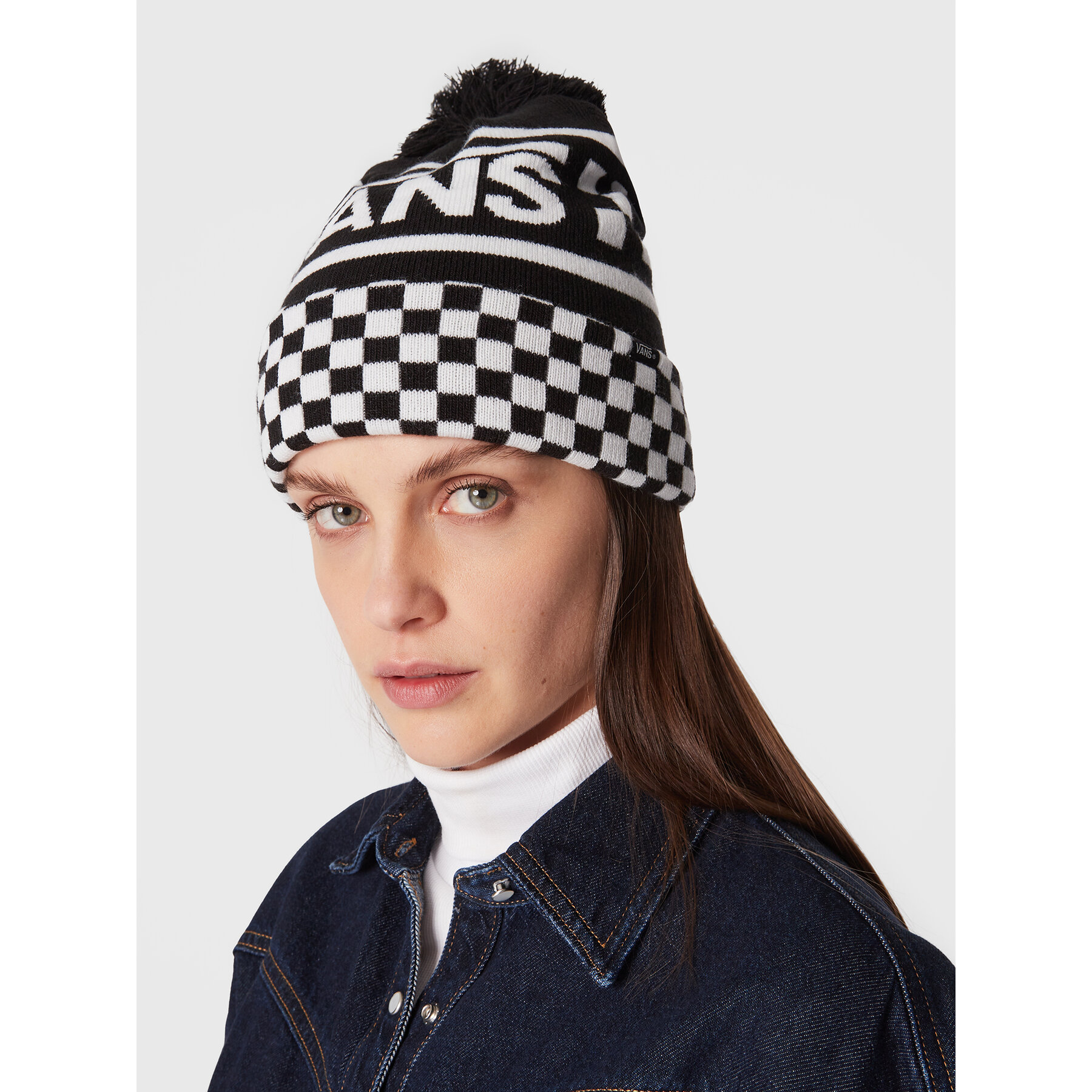 Mütze Vans Spirit Pom Beanie VN0A5LG3Y281 Blkwh von Vans