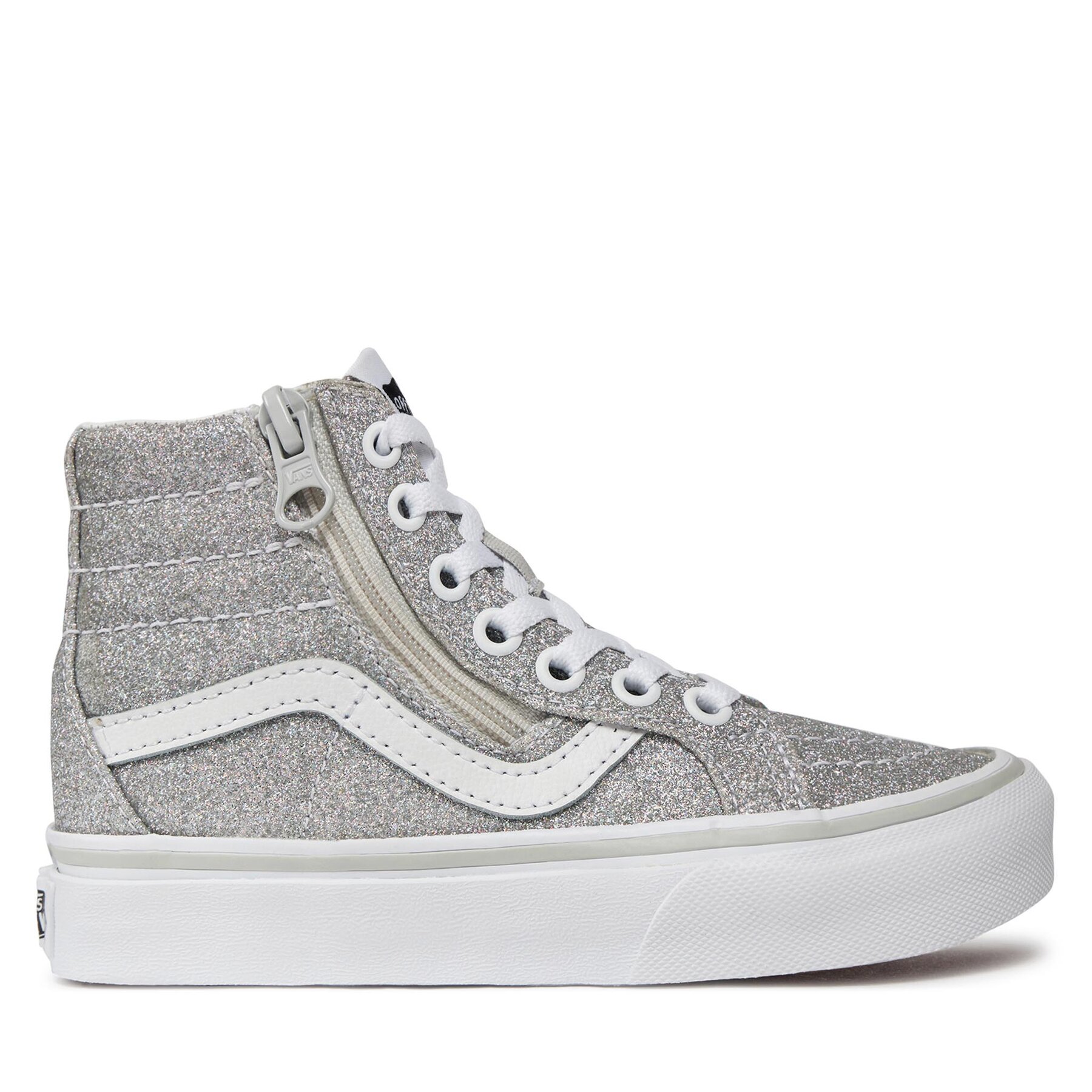 Sneakers Vans Sk8-Hi Reissue Side Zip VN0007PXX1K1 Silver/True White von Vans