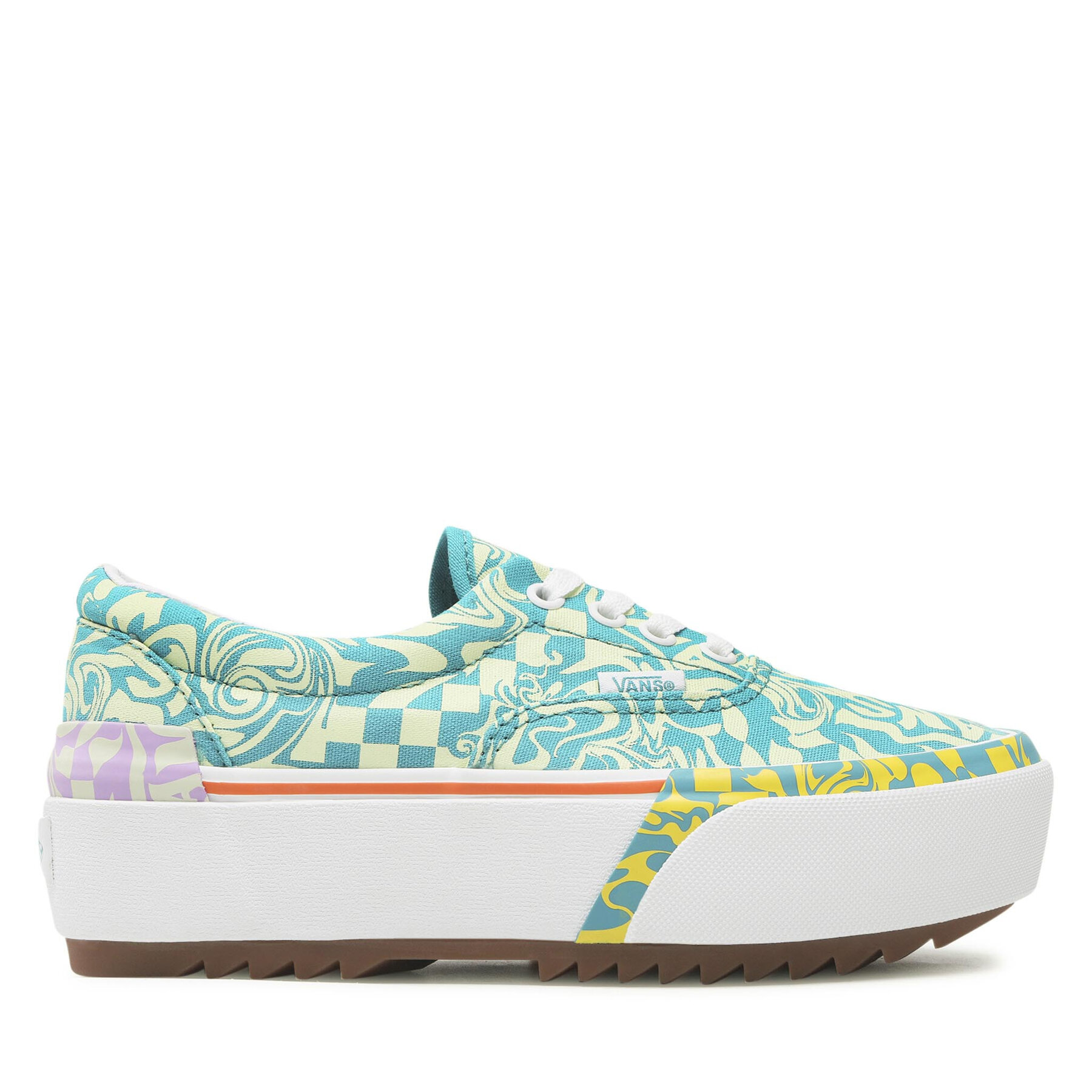 Sneakers aus Stoff Vans Era Stacked VN0A4BTOCE51 Wavy Daze Tile Blue von Vans