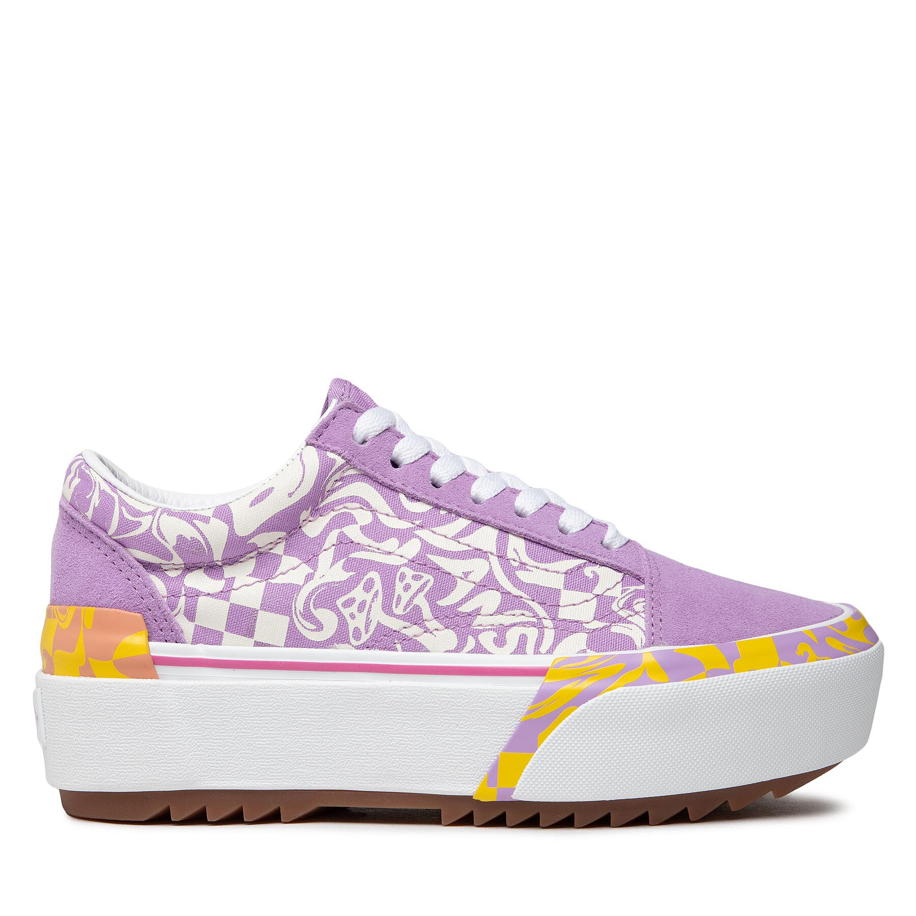 Sneakers aus Stoff Vans Old Skool Stac VN0A4U15BD91 Wavy Daze Sheer Lilac von Vans