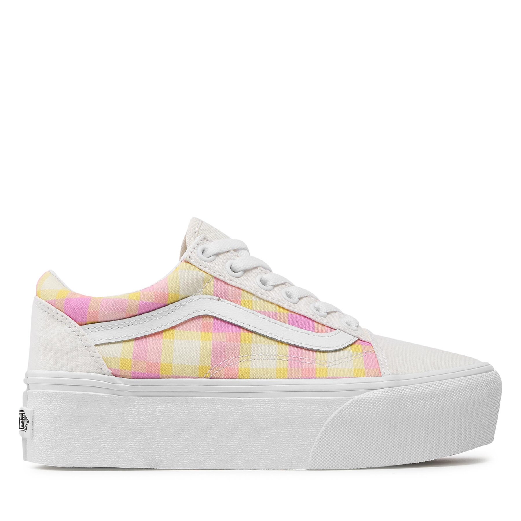 Sneakers aus Stoff Vans Old Skool Stac VN0A7Q5MGBX1 Pastel Picnic Pink Plaid von Vans