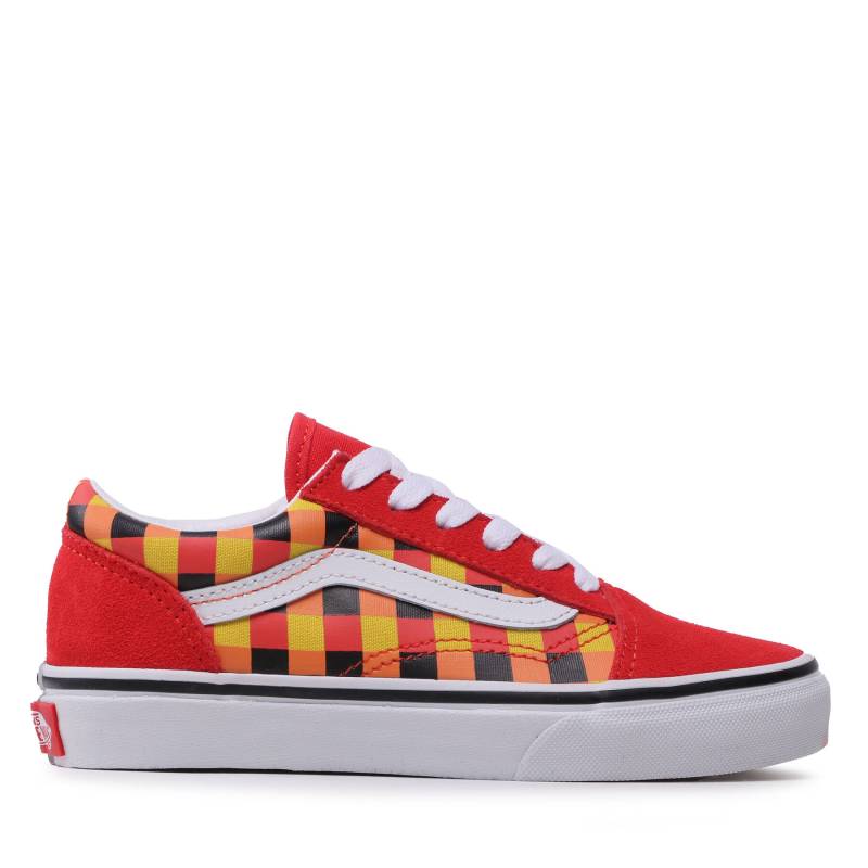 Sneakers aus Stoff Vans Old Skool VN0A7Q5FBJN1 Glow Checkerboard Red/Mul von Vans