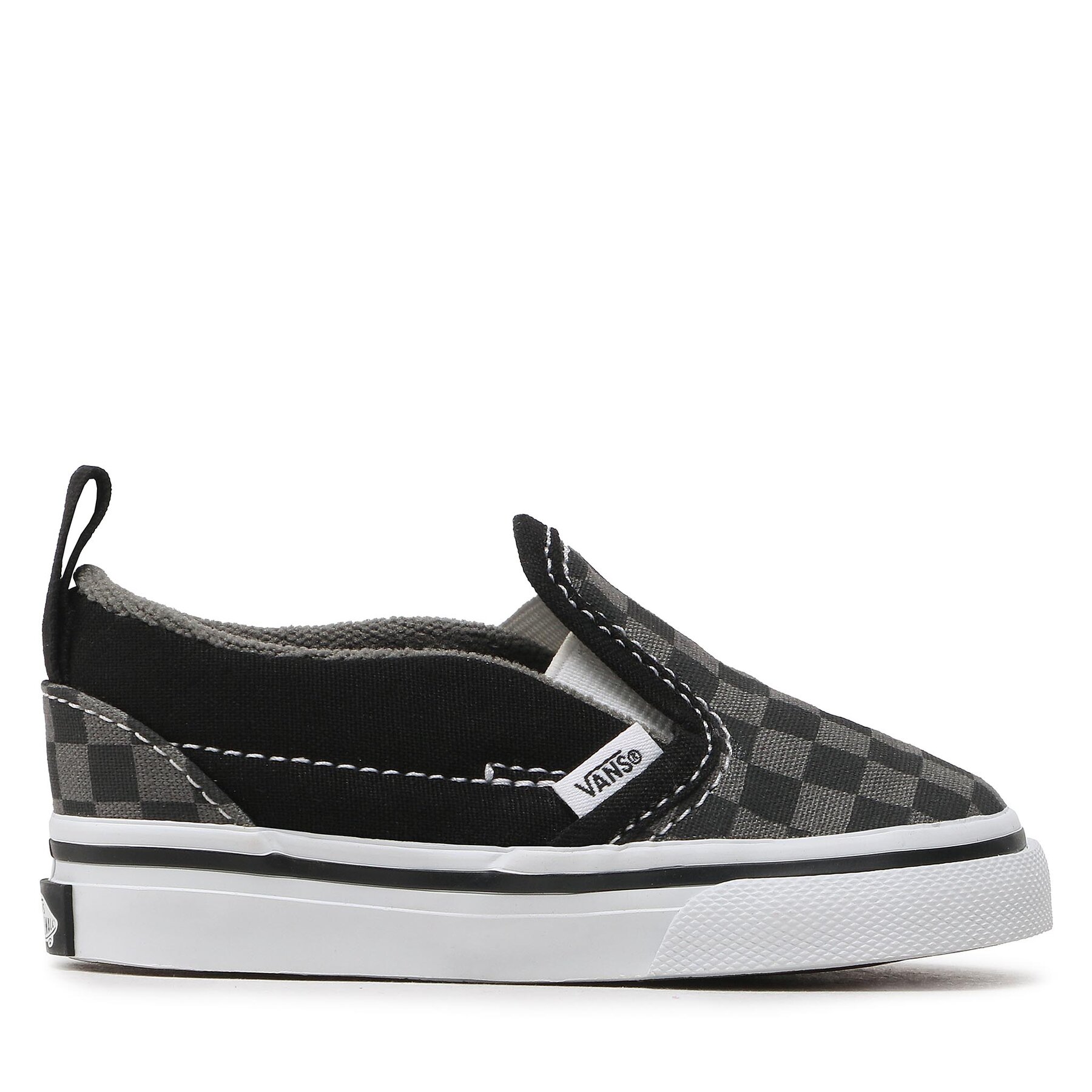 Sneakers aus Stoff Vans Slip-On V VN0A3488EO01 (Checkerboard) Blk/Pewter von Vans