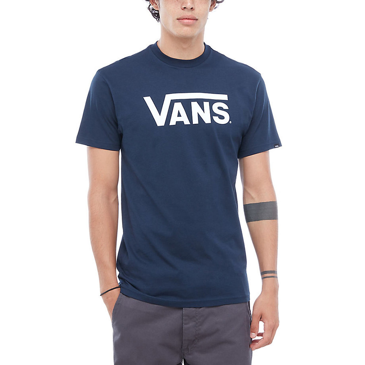 T-Shirt mit rundem Ausschnitt, grosser Logoprint von Vans