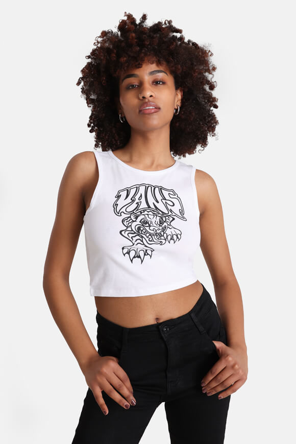 Vans Crop Top | White | Damen  | L von Vans