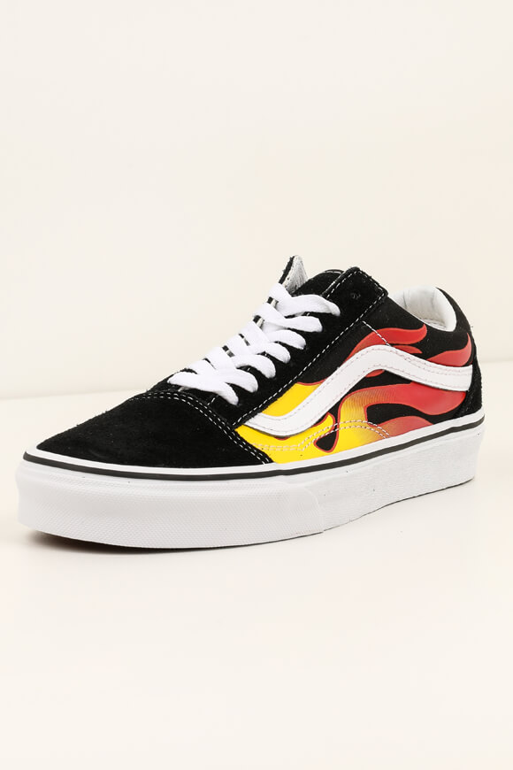 Vans Old Skool Sneaker | Schwarz + Rot + Gelb | unisex  | EU40.5 von Vans