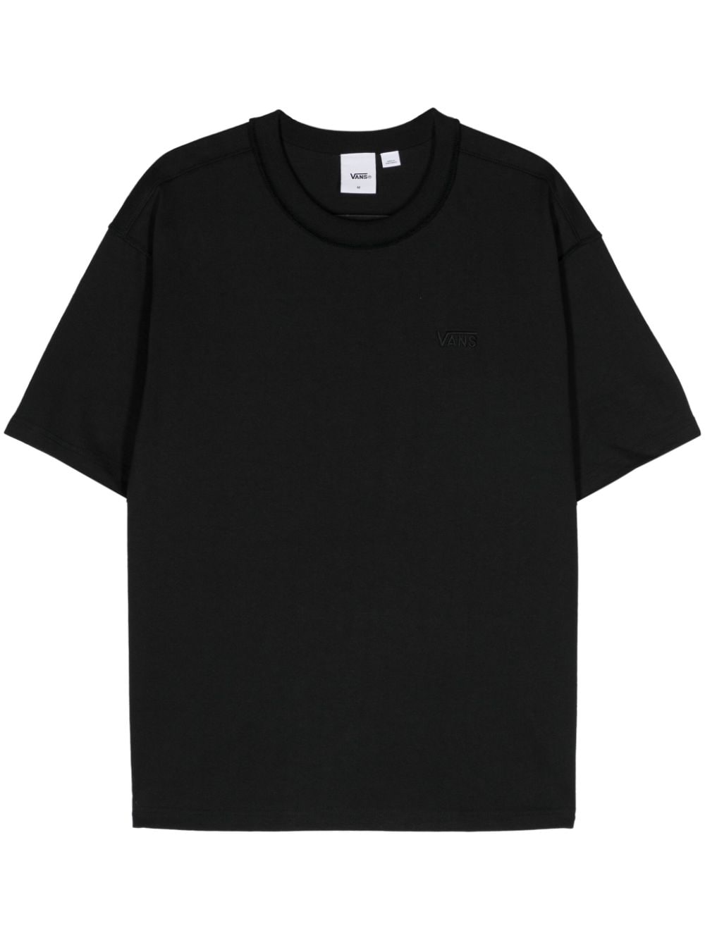 Vans logo-embroidered cotton T-shirt - Black von Vans