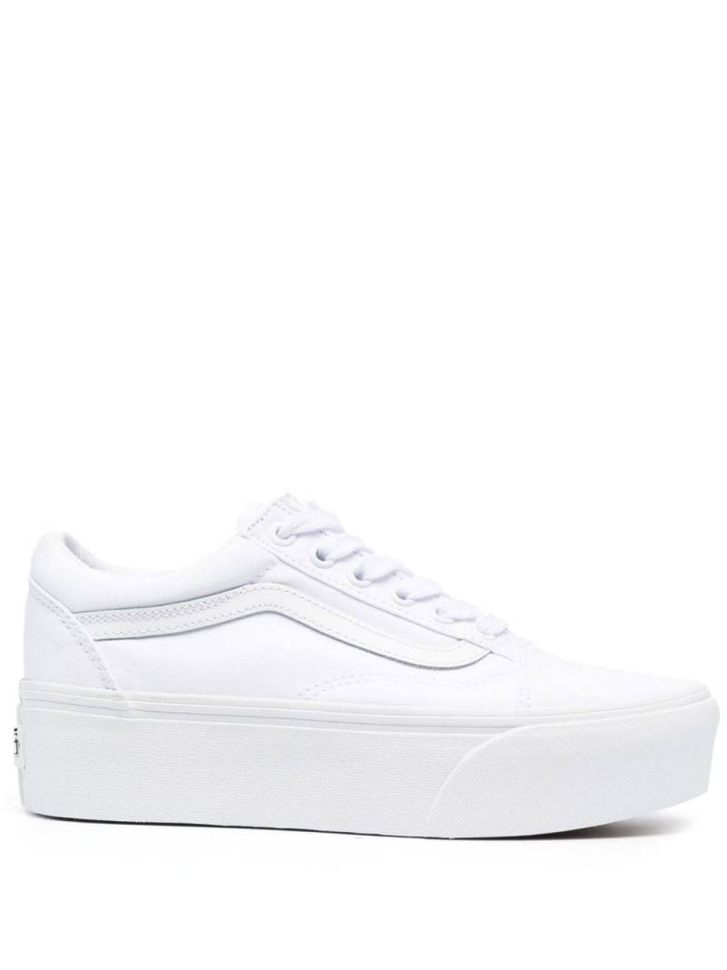 Vans logo-patch low-top sneakers - White von Vans