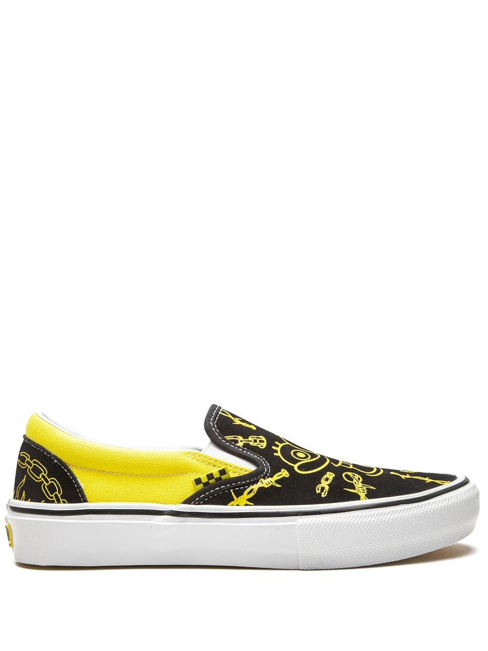 Vans x Spongebob x Gigliotti Skate Slip-On sneakers - Black von Vans